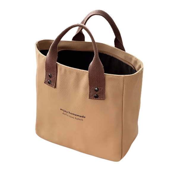 GASTROPOD 2026 New Canvas Tote Bag for Women Small Tote Bag, Large Capacity Handbag Lunchbox Bag Travel Bag for Shopping, Work, Picnic, Casual, Beach Small Canvas Tote Bag(Brown)