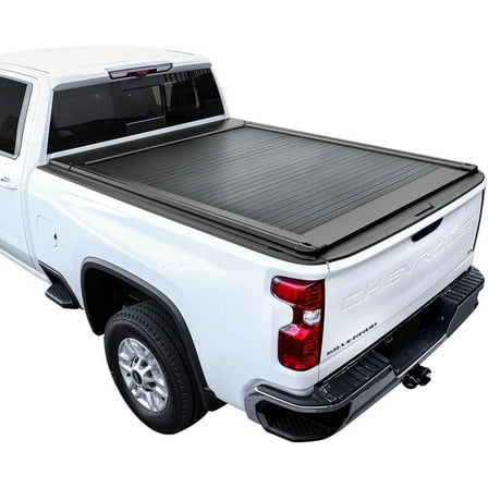 Syneticusa AR Hard Aluminum Retractable Truck Bed Tonneau Cover for 2007-2018 Silverado/Sierra 6’6” Bed