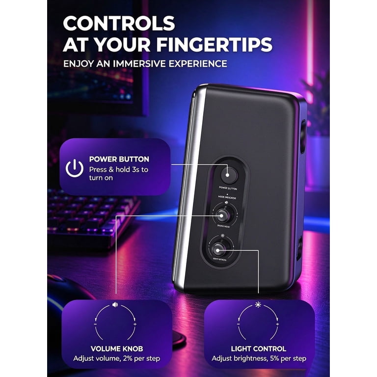 AOC T700 30W Gaming Desktop Speakers Black photo 7