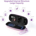 thumbnail image 2 of Étui de Transport, Étui Rigide à Fermeture Éclair en EVA pour Enregistreurs Vocaux Numériques, Lecteurs MP3, Support de Rangement pour Stylo d'Impression 3D, Câble USB, Écouteurs, Cartes Mémoire, Clé U, Violet, 2 of 7