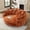 Orange, variant on Rophefx 81.1" Oversized Round Chaise Lounge Sofa Bed,Fluffy Plush Cloud Couch with Deep Seat and 14 Pillows,Modern Comfy Couch for Living Room Apartment,Orange