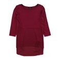 thumbnail image 1 of Alfani Womens Mixed Media Basic T-Shirt darkpink M, 1 of 1