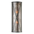 thumbnail image 3 of Meyda Tiffany 142848 Saltire 2 Light 18" Tall Wall Sconce - Grey, 3 of 4