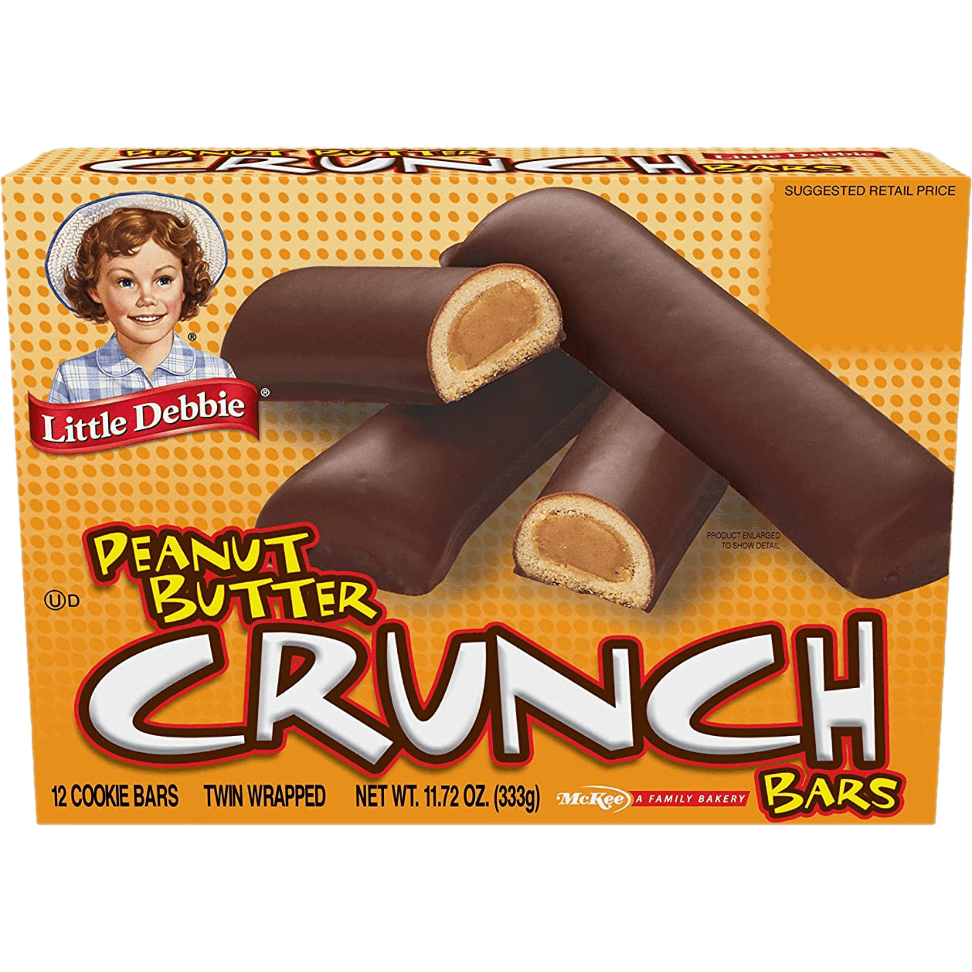 Little Debbie Peanut Butter Crunch Bars, 8 Boxes
