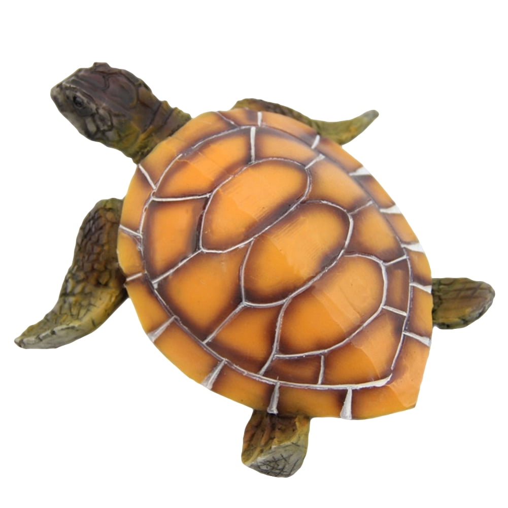 Resin Sea Turtle Model Aquarium Decor Reptile Fish Tank Ornament Home Decor 