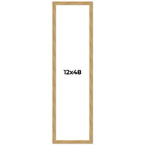 12x48 Frame Beige Real Wood Picture Frame Width 1.25 inches | Interior Frame Depth 0.5 inches |