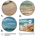 thumbnail image 3 of Designart "Sunkissed Sands at the Beach I" Nautical & Beach Floater Framed Canvas Art Print, 3 of 7