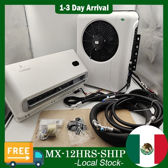 12V 10000BTU aire acondicionado eléctrico de camión dividido unidad de aire acondicionado de aparcamiento de nueva energía para semicamión autocaravana tractor remolque furgoneta de camping RV