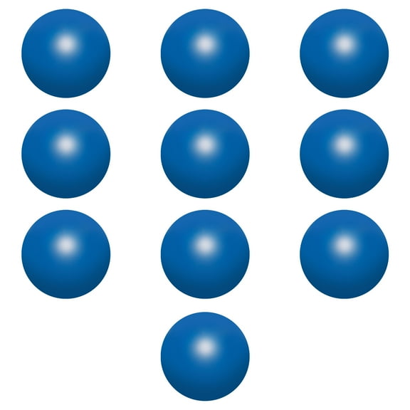 Stress Balls for Adults Set of 10, Bulk Pack - Hand Exercise, For Your Desk, Office or Home - Blue