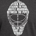 thumbnail image 3 of CafePress - Hockey Goalie Mask Text Dark T Shirt - Men's Classic Graphic Cotton T-Shirt, 3 of 4