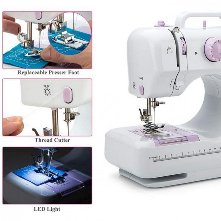 VIFERR Portable Sewing Machine, Mini Sewing Machine Handheld Electric  Sewing Machines 12 Stitches for Beginners Kids