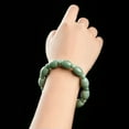 thumbnail image 5 of K-KED Burmese Jade Bead Bracelets Delicate Jewelry Carved Jadeite Natural Green Stone Women-13*12mm, 5 of 6