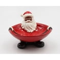 thumbnail image 2 of African American Santa Claus Ceramic Candy Bowl 6"x5.25" Christmas, 2 of 3