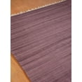 thumbnail image 3 of Rugsotic Carpets Hand Woven Flat Weave Kilim Wool Eco-Friendly 2'6''x8' Area Rugs Runner Plum Plain Solid Design Low Pile Indoor Handmade Rug for Living Room, Bedroom D00111, 3 of 8