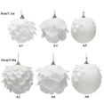thumbnail image 3 of Comprado en un paquete de 2 colgantes decorativos para árboles de Navidad bola de espuma con purpurina de pétalos colgante de bolas de Navidad blanca como la nieve - caja ANGGREK Otros, 3 of 7