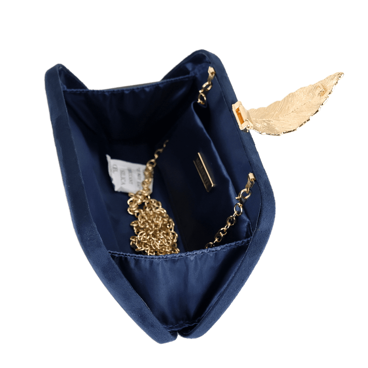 Milsente Women's Faux Suede soild Clutch Handbag, Navy Blue