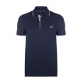 thumbnail image 1 of Hugo Boss Knit Polo Shirt in Navy & Gray, 1 of 3