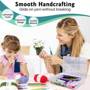 BCOOSS Crochet Kit for Beginners Adults 73PCS Crochet Hook Set with Yarn Canvas Tote Bag