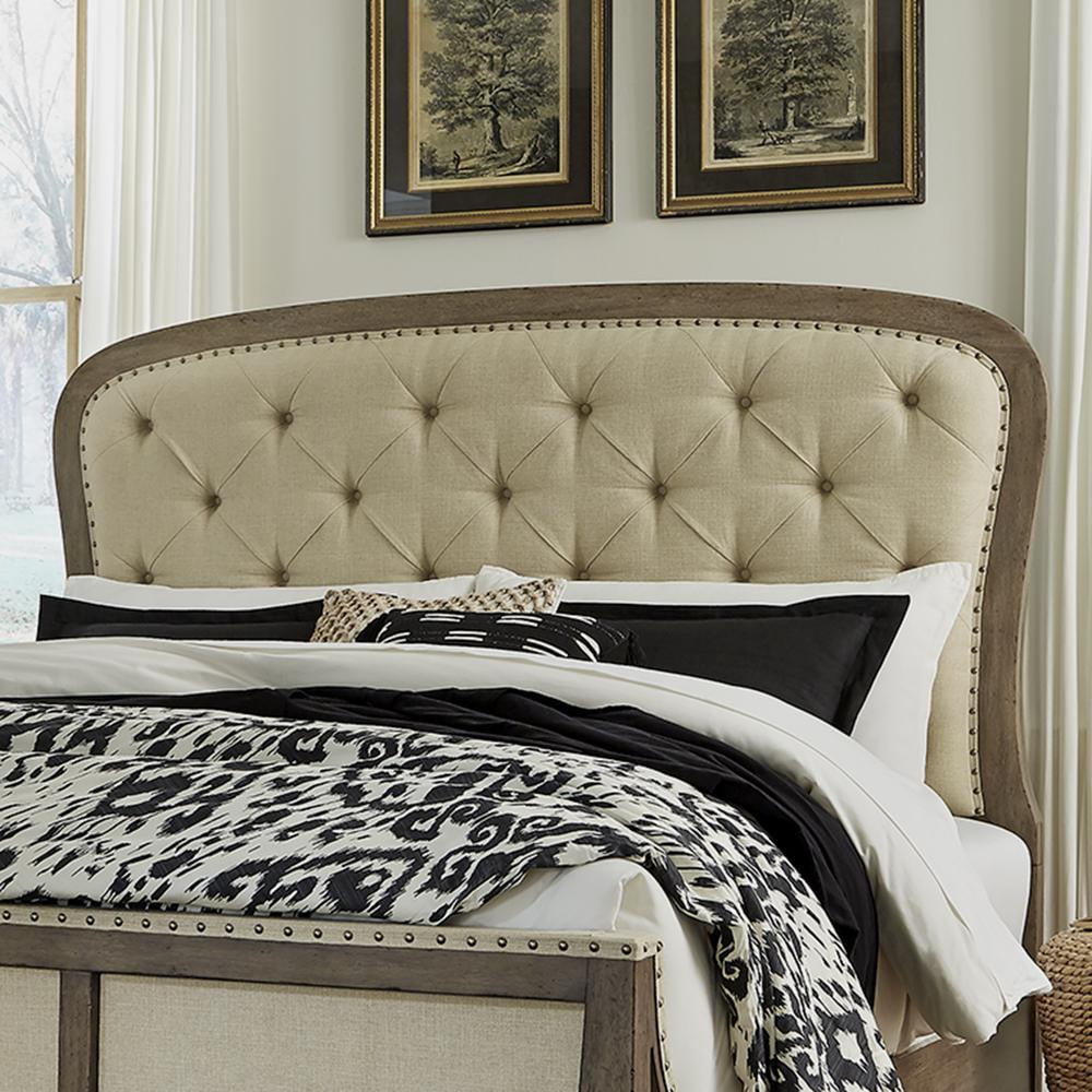Americana Farmhouse Queen Tufted Panel Headboard - Dusty Taupe