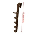 thumbnail image 6 of Over The Door Hook Hanger | 5-Hook Heavy-Duty Organizer Rack For Coats, Hats Modern Wall Hook Hooks Heavy Duty Curtains under Hooks Christmas Light Hooks for Concrete Kitchen Caddie Slider Towel, 6 of 9