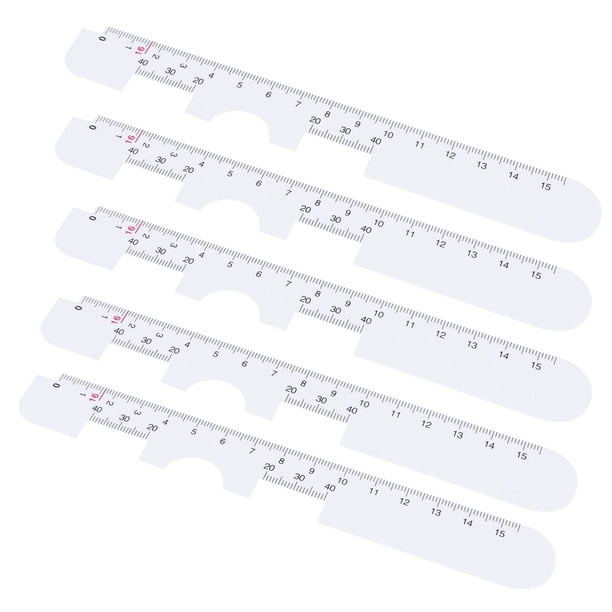 EeaseMX 10 piezas de regla óptica de plástico PD, medidor de distancia pupilar, herramienta oftálmica, regla, accesorios para gafas.
