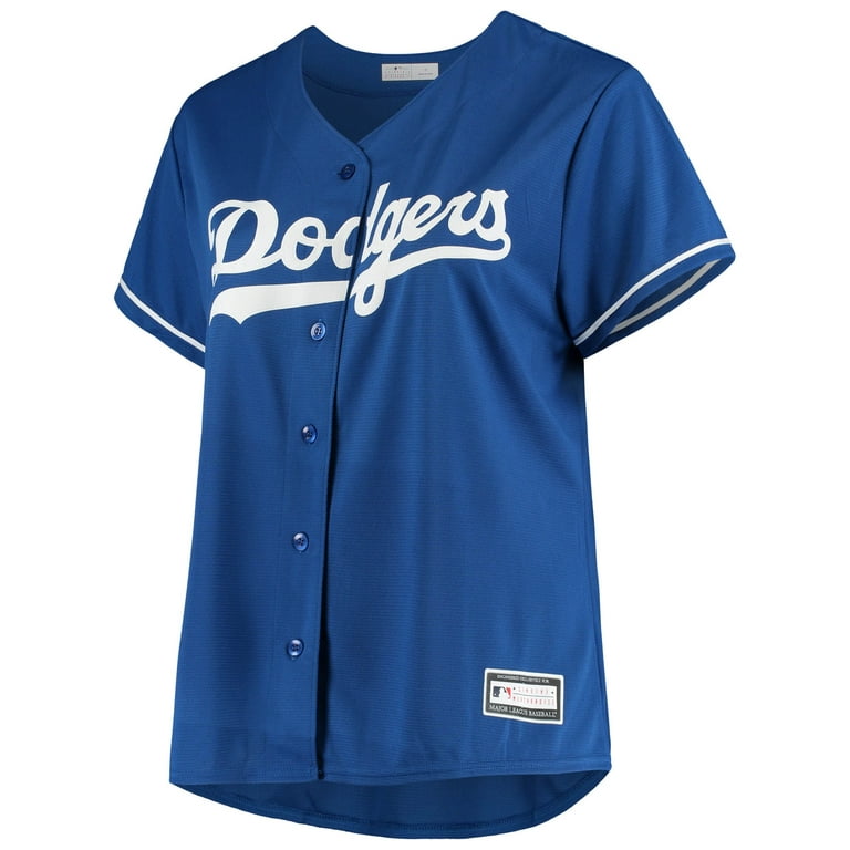 Women's Royal Los Angeles Dodgers Plus Size Sanitized Replica Team Jersey 