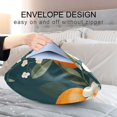thumbnail image 4 of Yayeee Pillowcase Queen Size Set of 2 Satin Wrinkle Resistant Pillow Case, Floral Oranges, 4 of 7