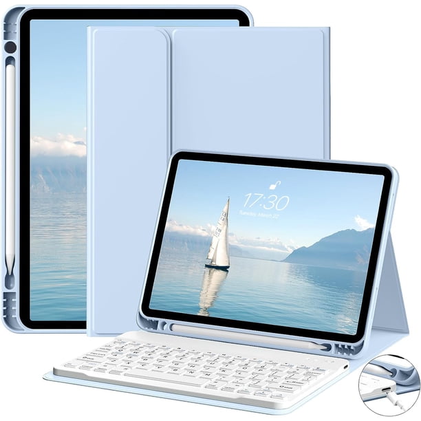 Funda con Teclado GKABXY para iPad 11" 2025 y 10.9" 2022 Azul