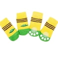 thumbnail image 1 of Non-slip soles No fluorescer Not easy to fall off Universal for cats and dogs Breathable Resilient Pet socks Cotton socks Pet supplies Dog socks YELLOW FROG  S, 1 of 8