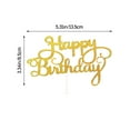 thumbnail image 2 of Glitter Double Cake Custom Card Topper for Happy Birthday Decorations and Hanging Ornaments, 2 of 3
