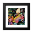 thumbnail image 2 of Wassily Kandinsky 15x15 Black Modern Framed Museum Art Print Titled - White Sound (White Sound) (1908), 2 of 5