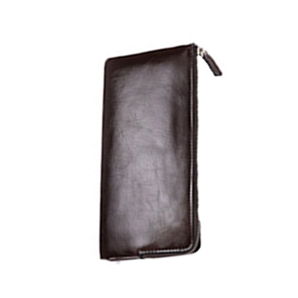 Fashionable Zipper Men Long Wallet Casual Solid Color Leather Wallet Gifts | Walmart Canada