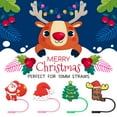 thumbnail image 2 of Christmas Straw Cover Cap, Straw Topper Compatible with 40 Oz Tumbler,Cup Accessories, 2 of 7