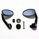 thumbnail image 5 of evomosa Black 7/8 Handlebar End Mirrors Oval Custom Classic Side Mirrors Chopper Bobber Cafe Racer ATV Quad Rearview Mirrors, 5 of 5