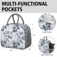 thumbnail image 6 of Womens Pioneer Flower Floral Print Pattern Lunch Box for Work,Insulated Lunch Bag for Women,Loncheras Para Mujer,Leakproof Adult Lunch Bag for Work,Beach,Travel,Picnic,Camping, 6 of 7