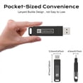thumbnail image 6 of 128GB USB Flash Drive, memzuoix Portable USB 3.2 Type-C Thumb Drive, Photo and Video Backup, 2 in1 External Memory Stick for PC/Laptop, Jump Drive for iPhone, OTG Android Phone, PC, Black, 6 of 12
