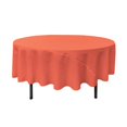 thumbnail image 1 of LA Linen TCpop90R-CoralP55 Polyester Poplin Tablecloth, Coral - 90 in. Round, 1 of 3