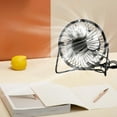 thumbnail image 5 of Qocolhg 6 inch Small Desk Fan Powerful Quiet 360° Adjustable Rotation Desk Fan Summer Personal Small Electric Fan Ideal for Home or Office Bedroom Desk Airflow Cooling, USB Powered, Black, Clearance, 5 of 6
