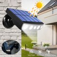 thumbnail image 2 of Potente luz Led de pared alimentada por energía Solar para exteriores, Sensor de movimiento, iluminación impermeable IP65 para camino de jardín, garaje, patio, lámparas de calle, 2 of 4