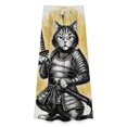 thumbnail image 4 of Warrior Cat Sword Art Women's Casual Wide Leg Pants Comfort Pockets Elastic Waist Loose Fit Pants, 4 of 7