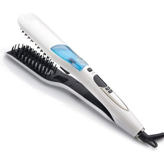 Hair Straightener, Hair Straightening Iron with Ceramic Plate, LCD Display and Adjustable Temperature, Heats Up Fast, Suitable for All Hair Types