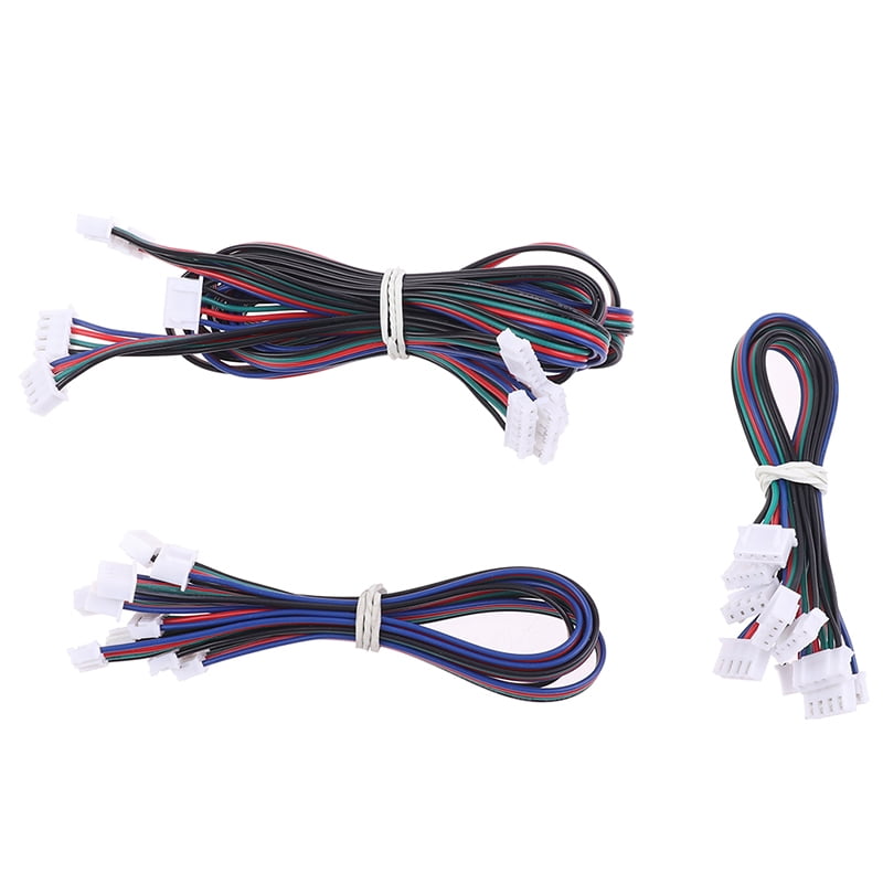 5Pcs 3D Printer Parts Stepper Motor cables 4pin to 6pin XH2.54 connector wi S-ac