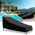 thumbnail image 2 of NASUM 86" 1/2PCS 420D Upgraded Patio Chaise Cover, Outdoor Chaise Lounge Cover Waterproof Leisure Chair Covers Anti-UV Dustproof Patio Garden Furniture Protection, 2 of 9