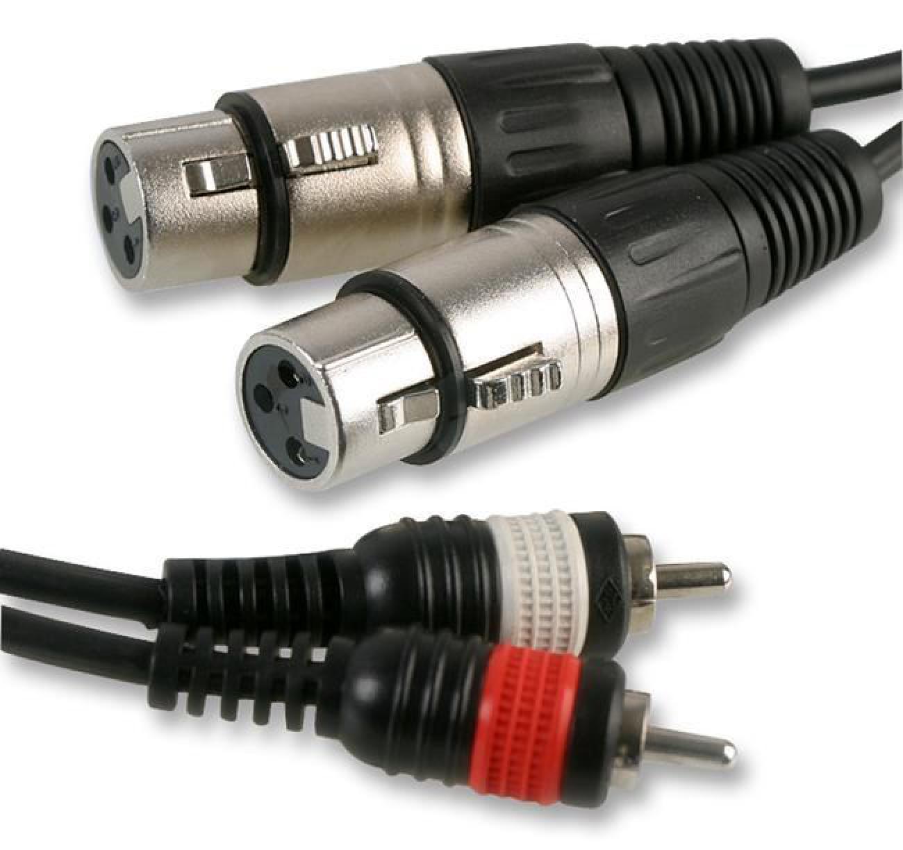 Element-Hz Universal Single RCA Cable - 1 Meter / 3.28ft, Gold-Plated Connectors