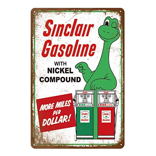 8x12 Inch Gas Oil Metal Signs Tin Signs 5 Pieces Reproduction Vintage Home Kitchen Man Cave Bar Garage Wall Decor