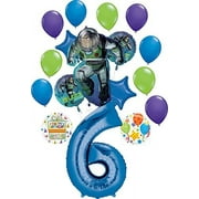 Buzz Lightyear Party Supplies 6th Birthday Theme Balloon Bouquet Decorations