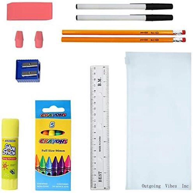 16 Piece Bulk School Supplies Kits, Value Pack Of 48 Kits