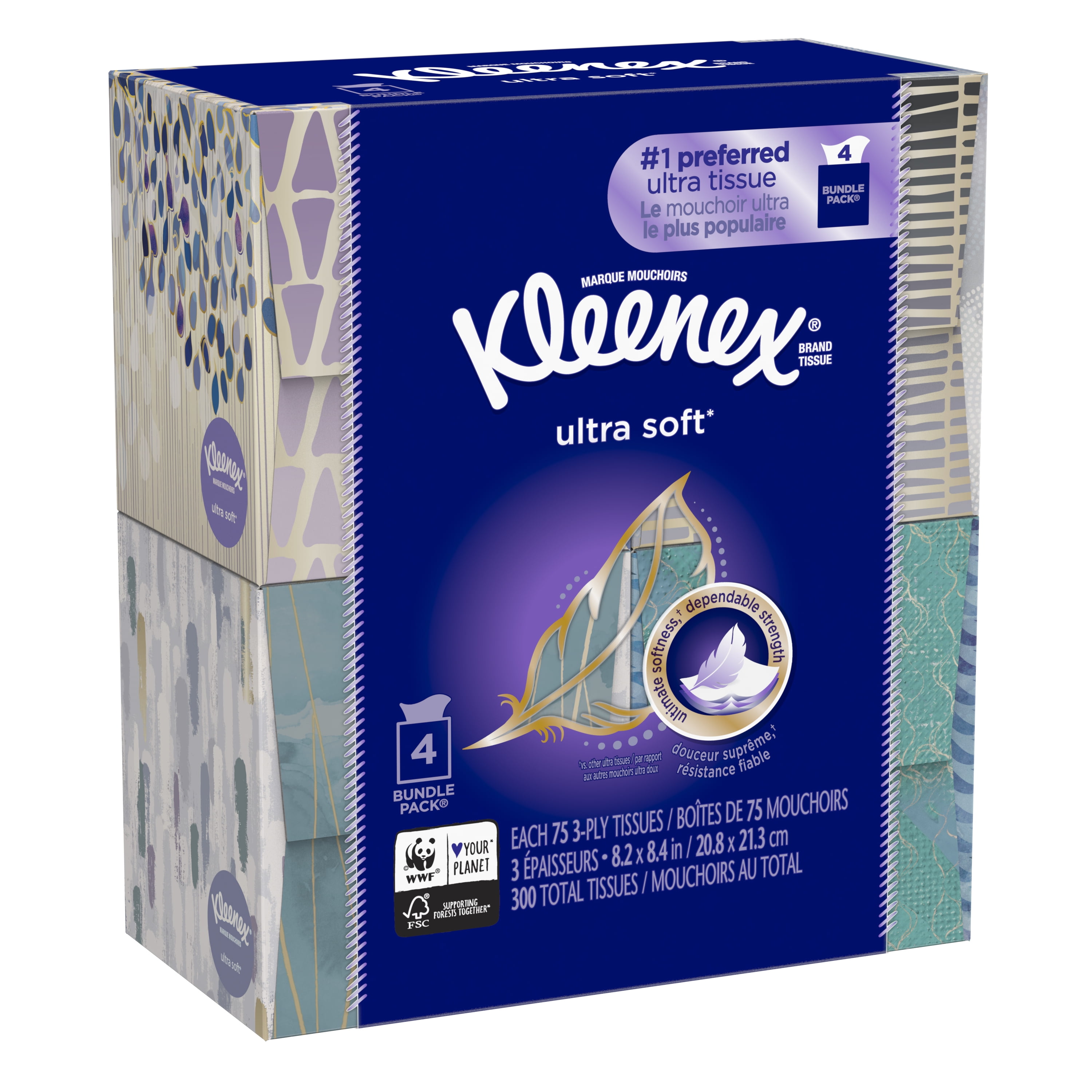 Kleenex Balsam Facial Tissues 6 Packs of 64 Sheets 