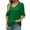 Green, variant on Xihbxyly Womens Blouses, Women's Fashion V Neck Short Sleeve Shirt Casual Loose Shirt Tops Summer Solid Color Comfortable Female Blouses Tops