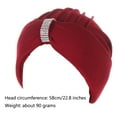 thumbnail image 4 of MSJUHEG Head Scarves for Chemo,Turbans,Hair Scarf,Chemo Headwear,Head Wraps,Ethnic Hair Cover Wrap Turban Headwear Turban Cap for Cancer Head Hat Cap B One Size, 4 of 4